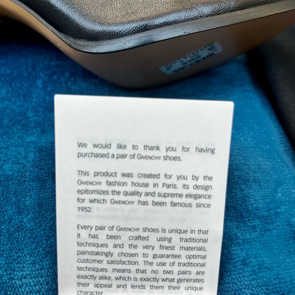 Givenchy - GV3 Mid Shaft Leather booths with Gold Studded Heel (Never Worn) - Picture 14 of 15